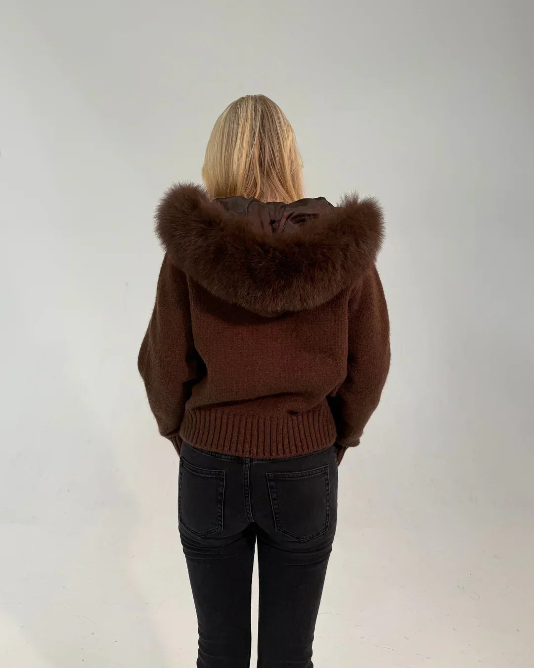 Fur Jacket - Dark Brown